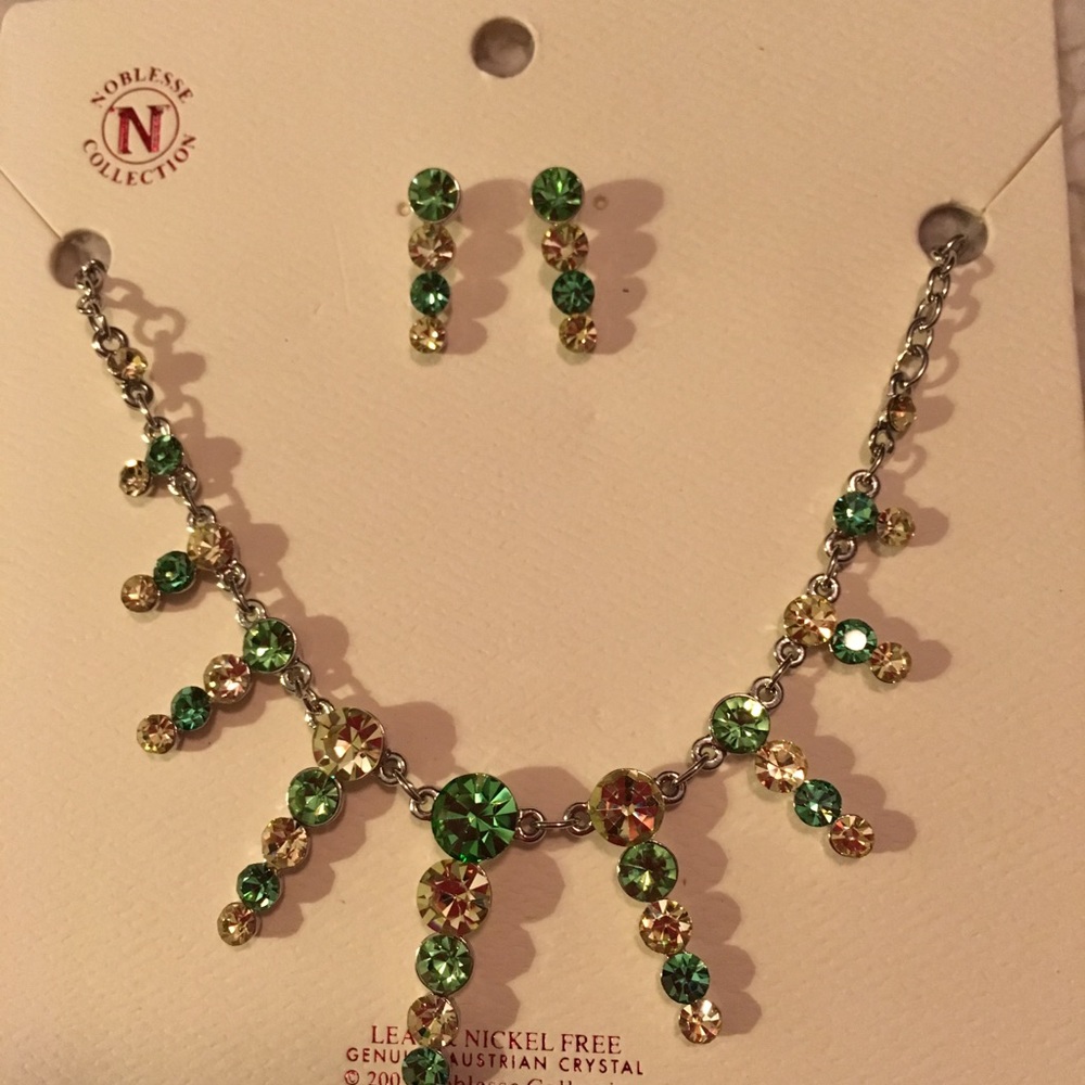 Austrian Crystal Necklace & Earrings